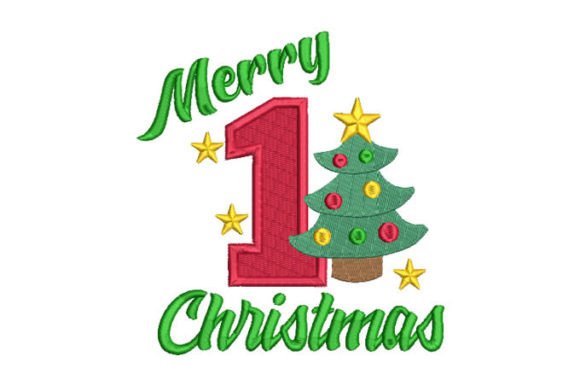 Review: Christmas Tree with Lettering Merry Christmas Design