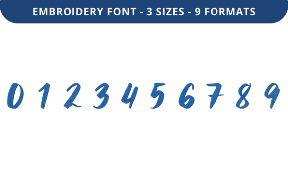 Reviewing Abbert on Brush Font 0 to 9 for Boutique Sweatshirts