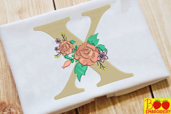 Reviewing Letter X and Flower for Boutique Sweatshirts